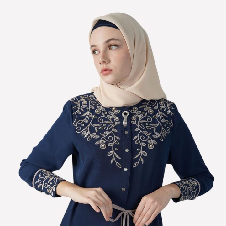 Gamis Hikmat Fashion Original A4599 Pakaian Muslim Wanita
