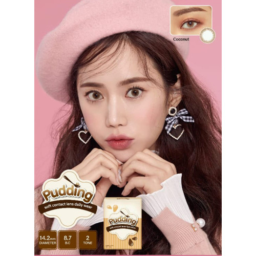 SOFTLENS PUDDING COCONUT BY EOS MINUS 0.50 S.D -10.00 DIA 14.20MM