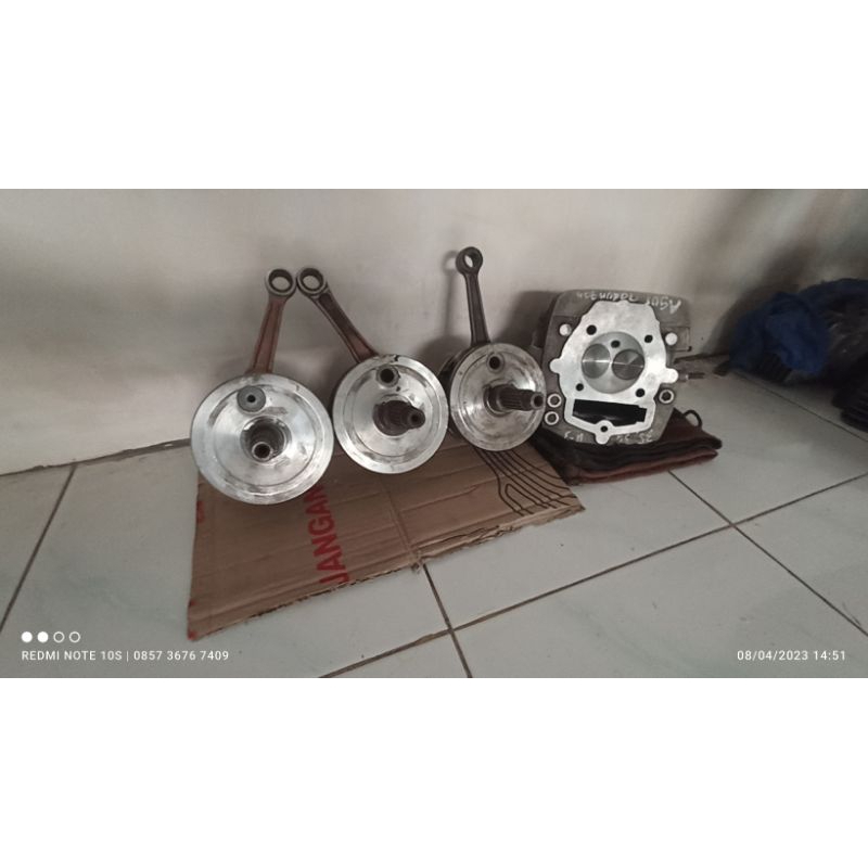 askruk STRUKAN kruk as MP TIGER GL bandul crankshaft herex langkah 62 64 66 68 70 72 74 76 78 80 pnp