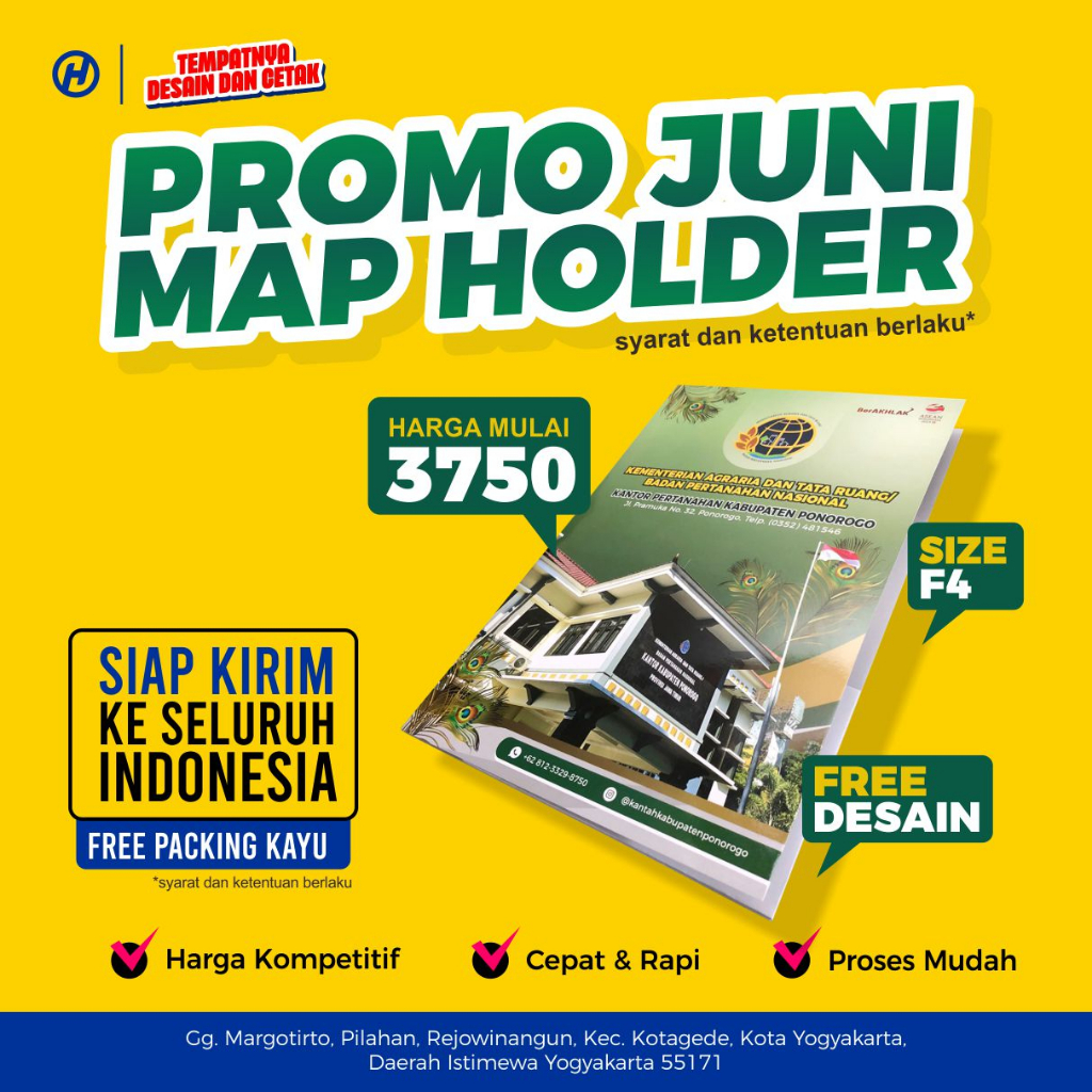 

MAP HOLDER CUSTOM DESAIN F4 MIN 50PCS MAP SEKOLAH DAN KANTOR