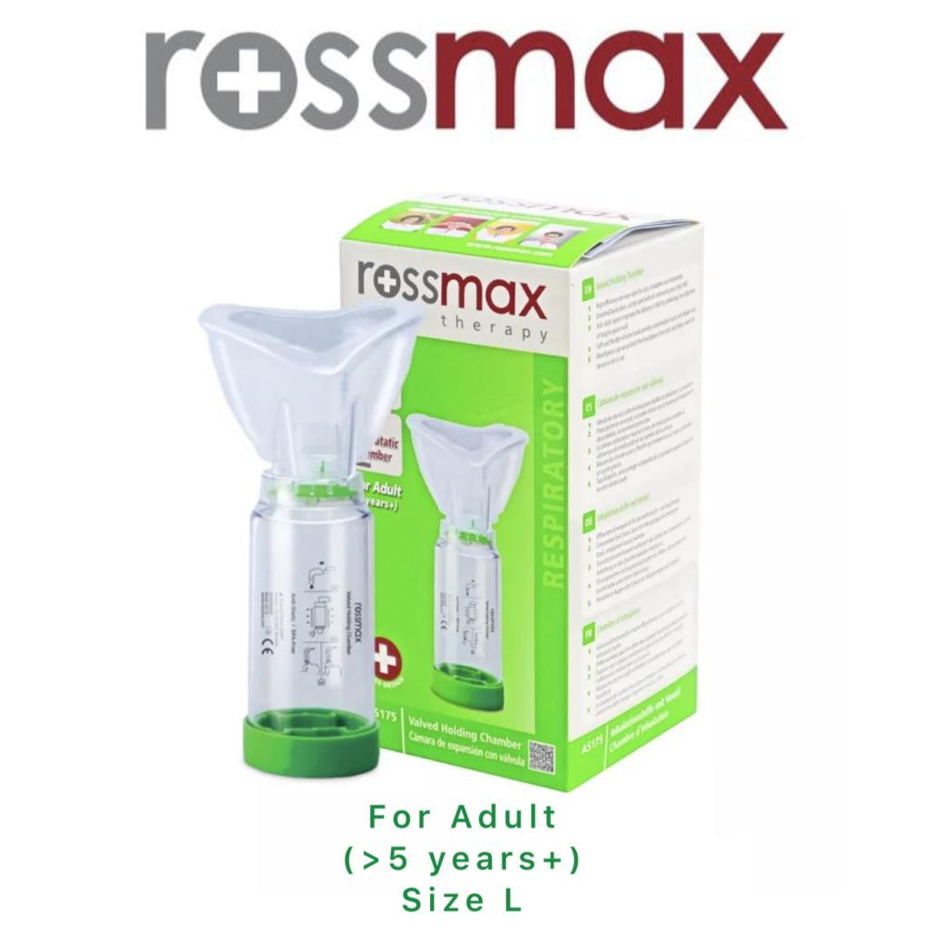 ROSSMAX AEROSPACER AEROCHAMBER AS175 CORONG ASMA ALAT TERAPI ASMA ROSSMAX VALVED HOLDING CHAMBER AS175