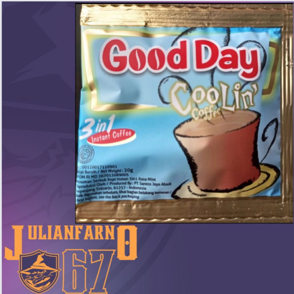 

kopi good day varian rasa coolin coffe kopi shacet 20 gram