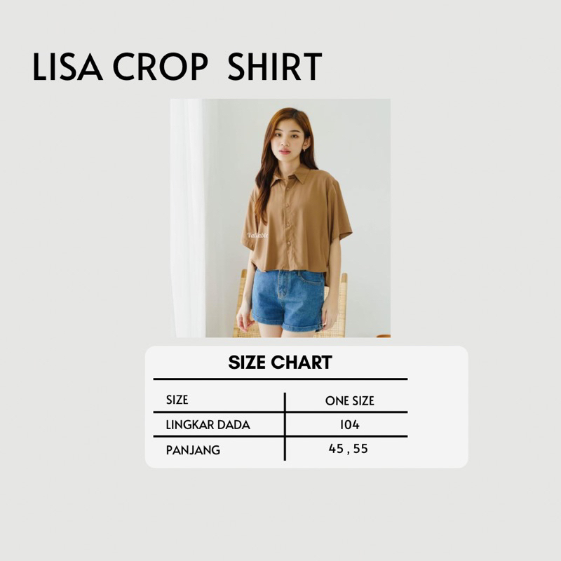 Lisa Crop Shirt Valiable