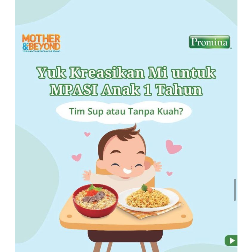 ORIGINAL Promina Mi Batita Ayam Kampung Usia 1+ / Promina Sup Mi Ayam Sayur / Promina Sup Mi Daging Sayur / Mie Bayi / Mie Anak / Makanan Bayi / Cemilan Bayi / LEDIMART