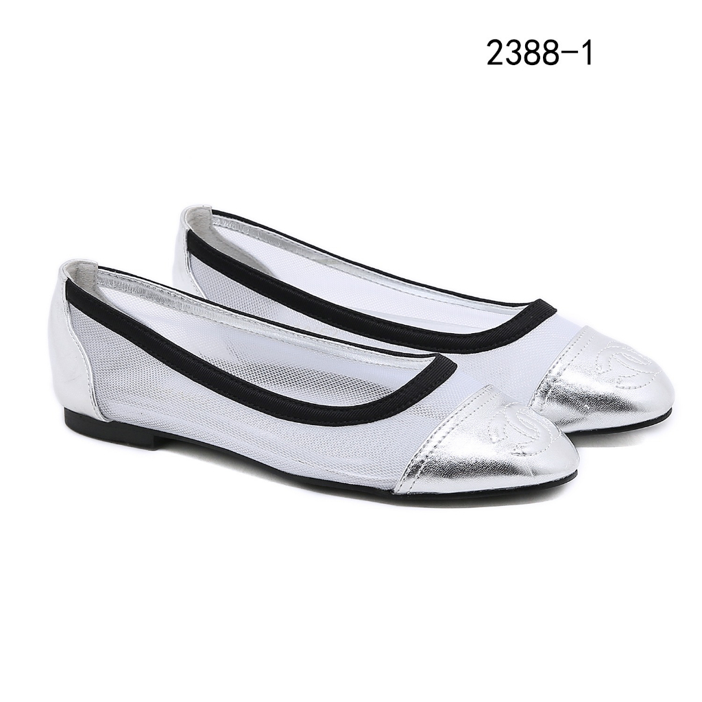 2388-1 CC-Logo  Ballet Flats Shoes  Quality : Semi Platinum