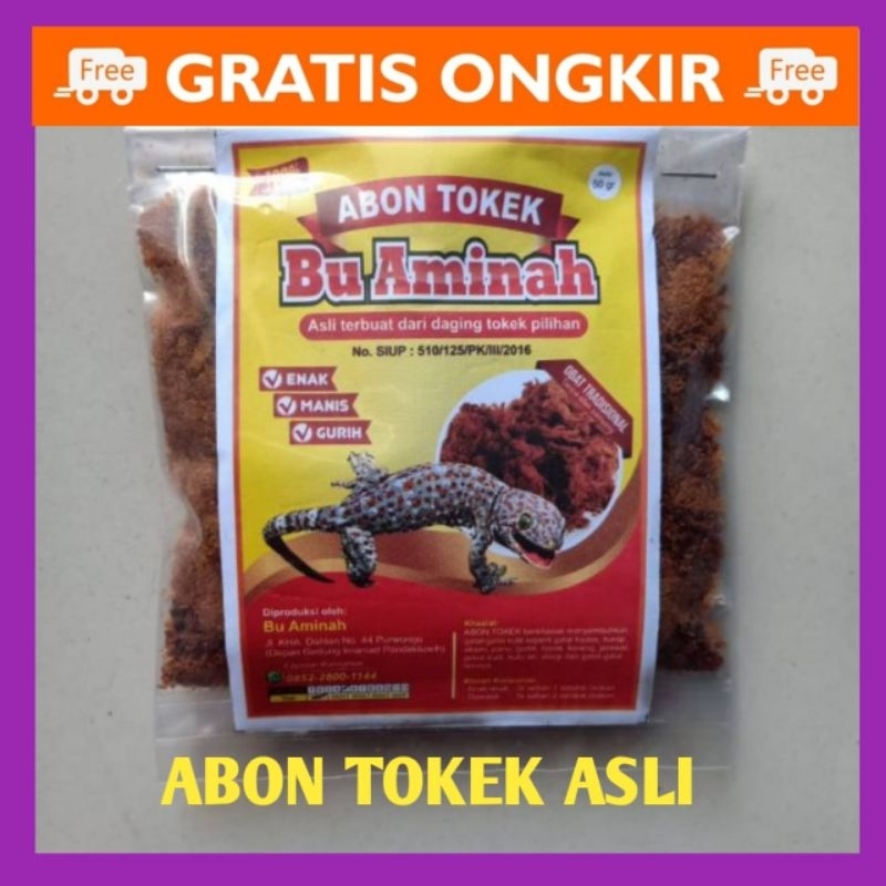 abon tokek asli Bu aminah