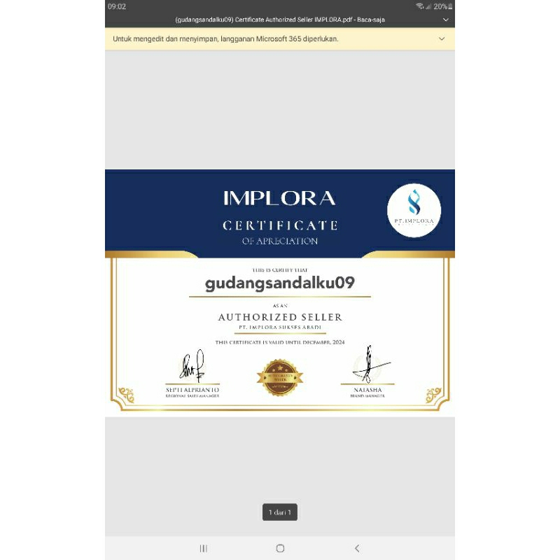 IMPLORA Perfect Shield Sunscreen SPF 40 PA++++ BPOM 50ml - Sunscreen Implora Sunblock