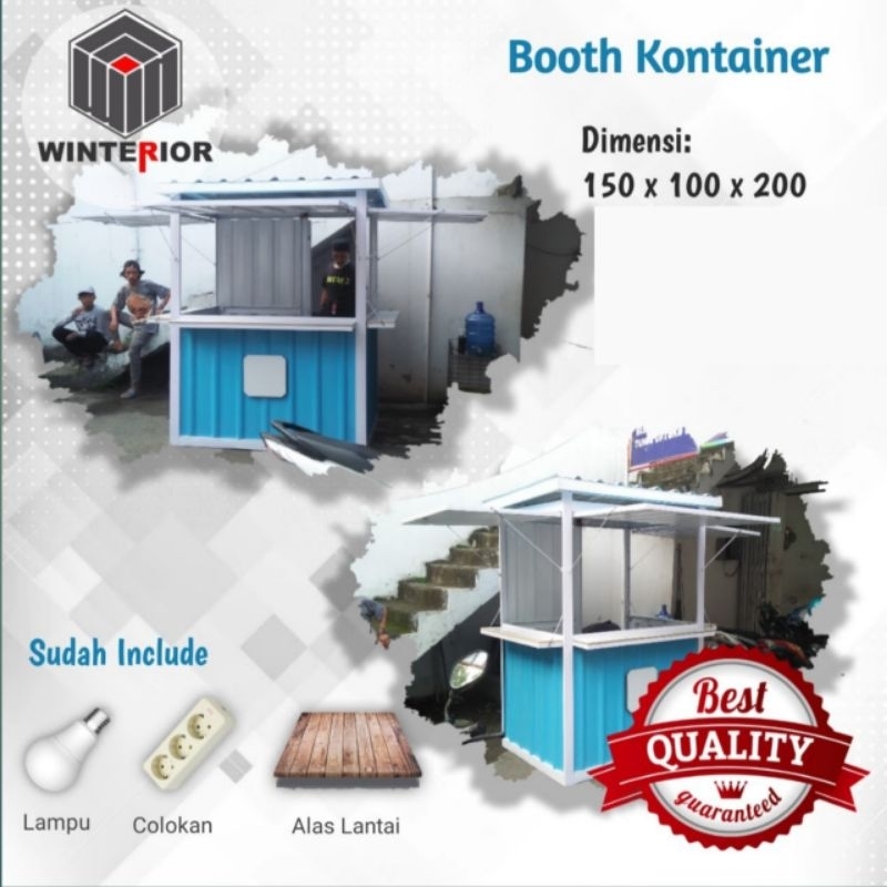 Booth Container / Gerobak Jualan Angkringan / Booth Gerobak Portable