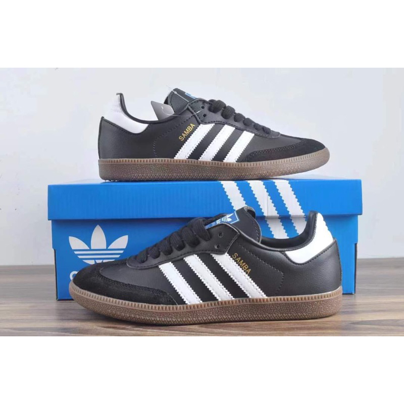 Sepatu Adidas Samba Black White Gum Premium Grade Original Vietnam Size 39 - 43