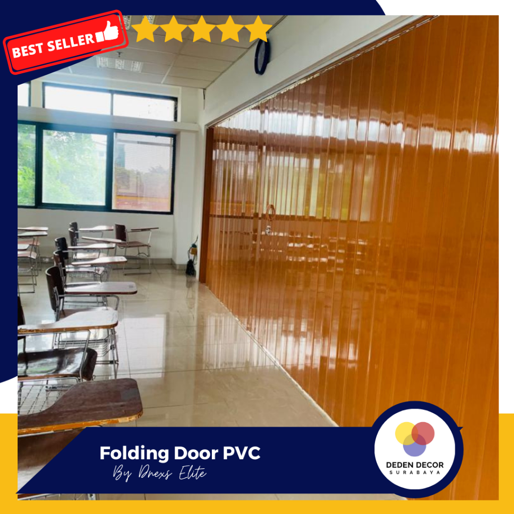 PVC Folding Door / Pintu Sekat Ruangan / Pintu Geser / Anti Rayap