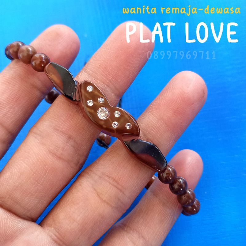 Gelang Kayu kaukah (PLAT MATA) Wanita  koka kokka kaokah kokah