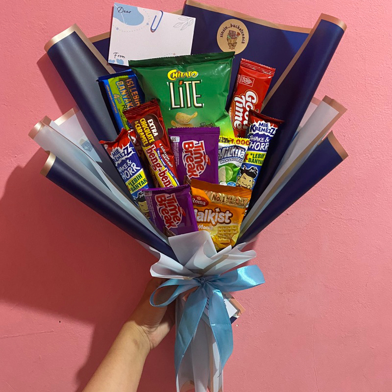 

FREE KARDUS Bucket Snack Ramdom Hadiah Wisuda bucket snack Gift Graduation Ultah Sinsin_bucketsnack
