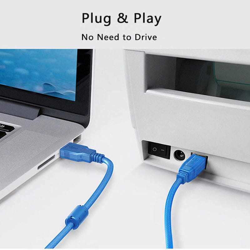 Kabel Printer NYK USB 2.0 Ukuran 1.5m, 3m, 5m, 10m