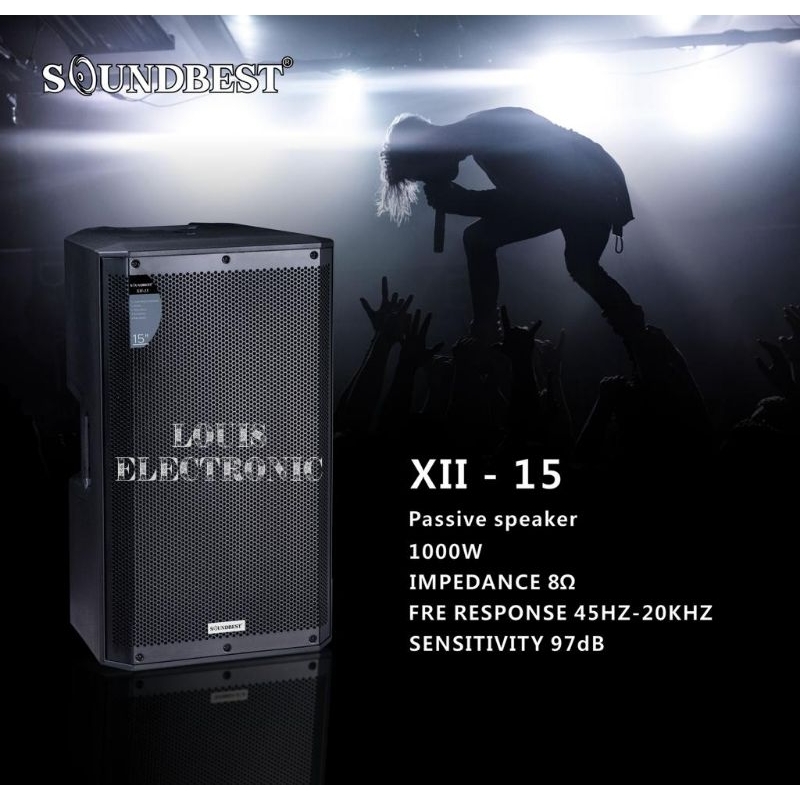 Speaker Pasif SOUNDBEST XII-15 XII 15 ORIGINAL 15 Inch 1000 Watt ( 2 Pc )