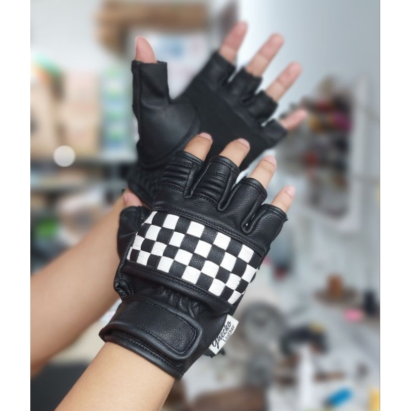 SARUNG TANGAN KULIT SARUNG TANGAN MOTOR SARUNG TANGAN KULIT ASLI SARUNG TANGAN KULIT HALF