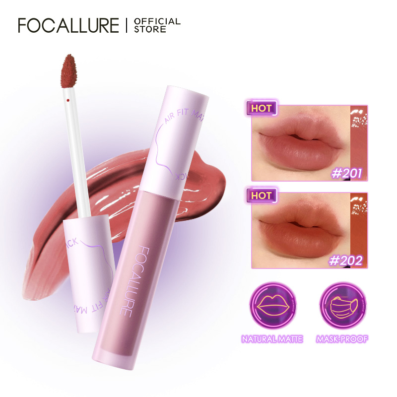 FOCALLURE SwitchMode Airy Matte Lipstick Lip Tint Long-Lasting Transfer-Proof Lip Tint Lip Gloss