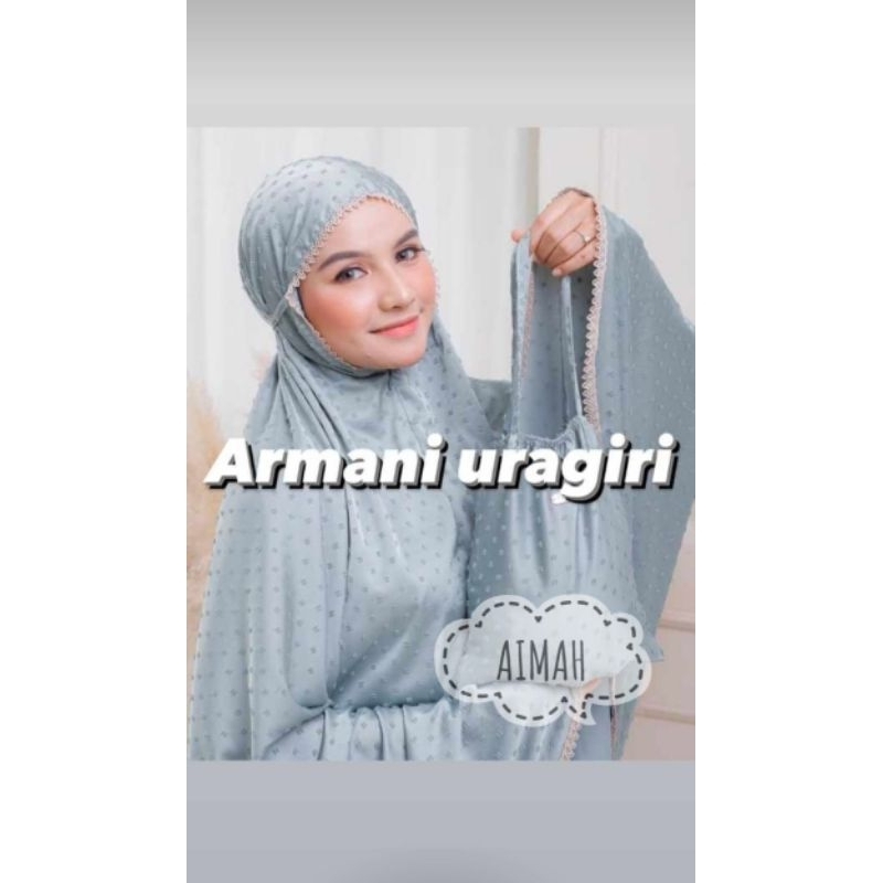 MUKENAH RIA RICIS(MUKENAH ARMANI SILK) MUKENAH 2 in 1(BISA COD)