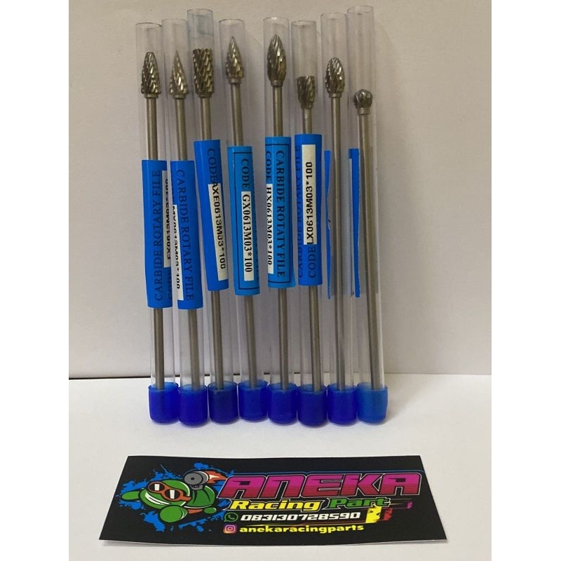 [READY] MATA TUNER PORTING DUA ARAH AS 3 MM CUNER CARBIDE BURR TUNNER 2 ARAH 2ARAH MURAH PANJANG MAT