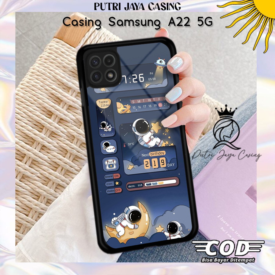 Case Hp Samsung A22 5G Casing Samsung A22 5G Motif ASTROCUTE2 Casing Terbaru Case Karakter Lucu Casi