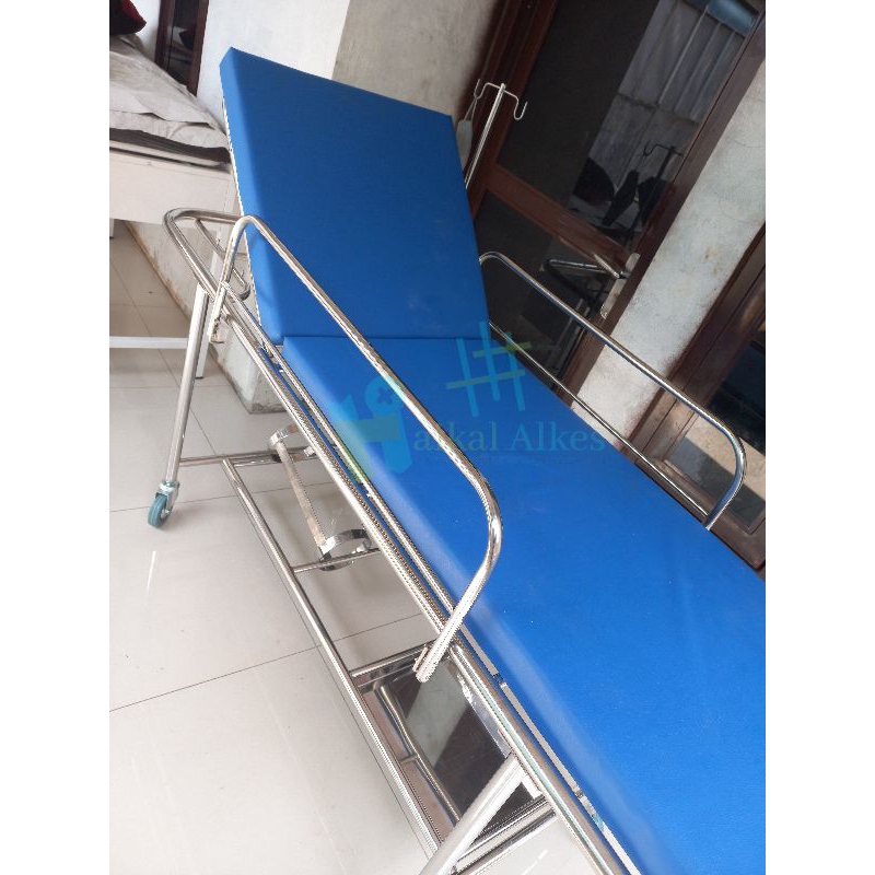 Brangkar Dorong Pasien Komplit/ Brangkar Komplit Pasien Stainless Steel