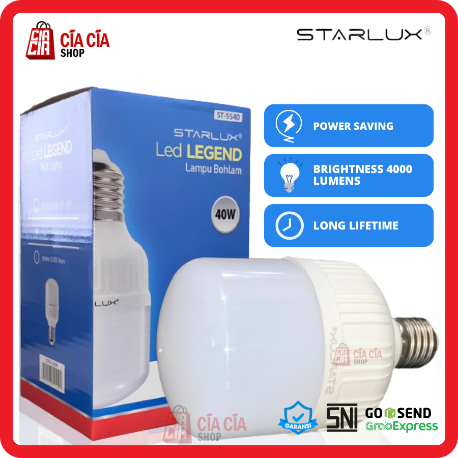 STARLUX LED LEGEND 40W Lampu Bohlam LED 40 WATT  Lampu LED Bohlam 40 W LED Capsule