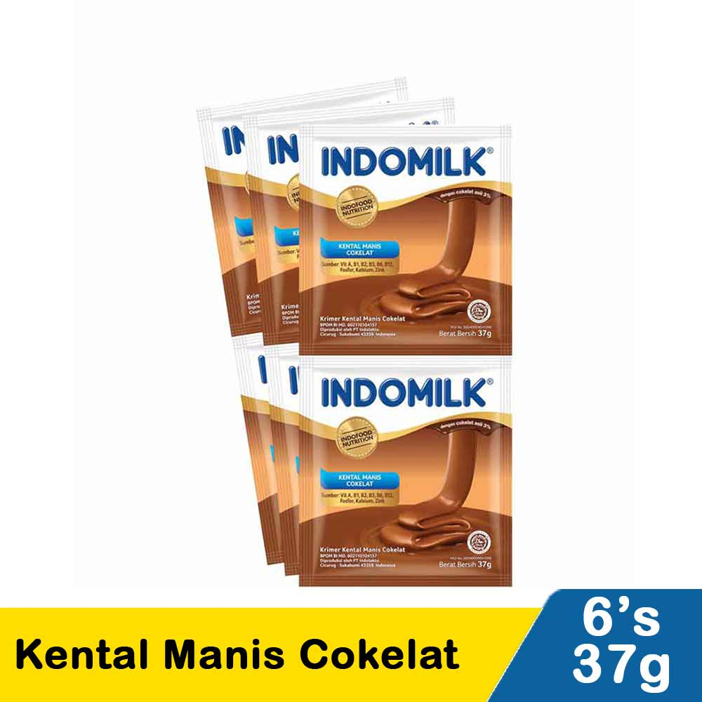 

Indomilk Kental Manis Coklat 6X37g