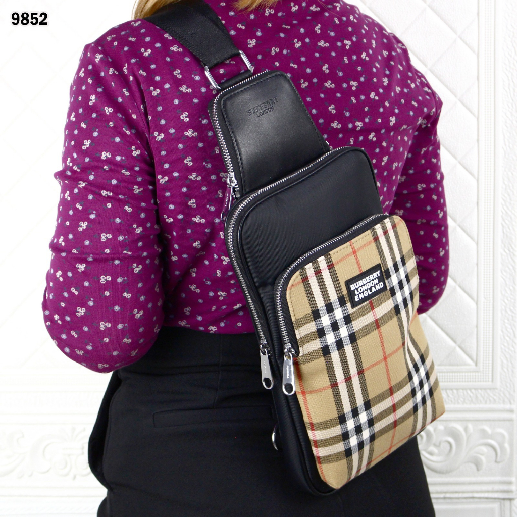 TAS PUNGGUNG B AVENUE MACASSAR SLING BAG  9852 (FREE BOX)