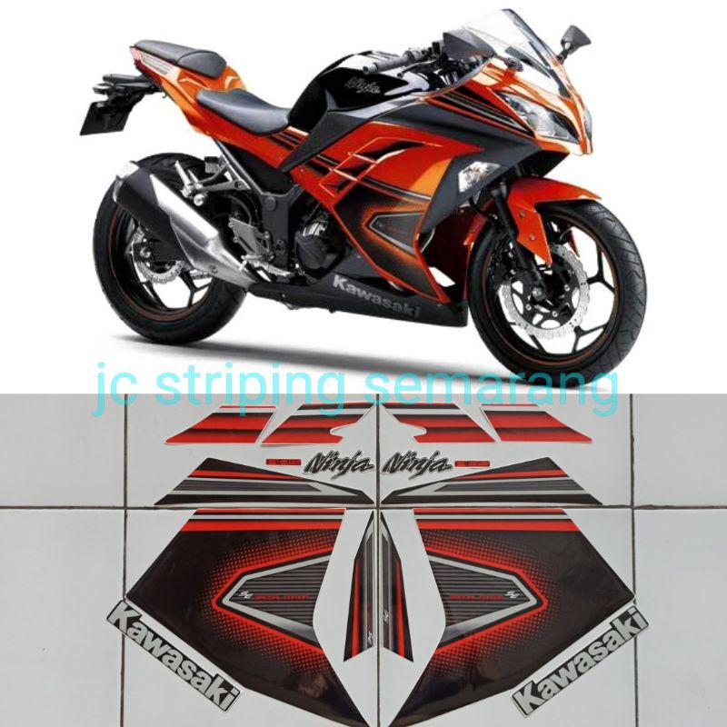 striping ninja 250 fi SE abs orange
