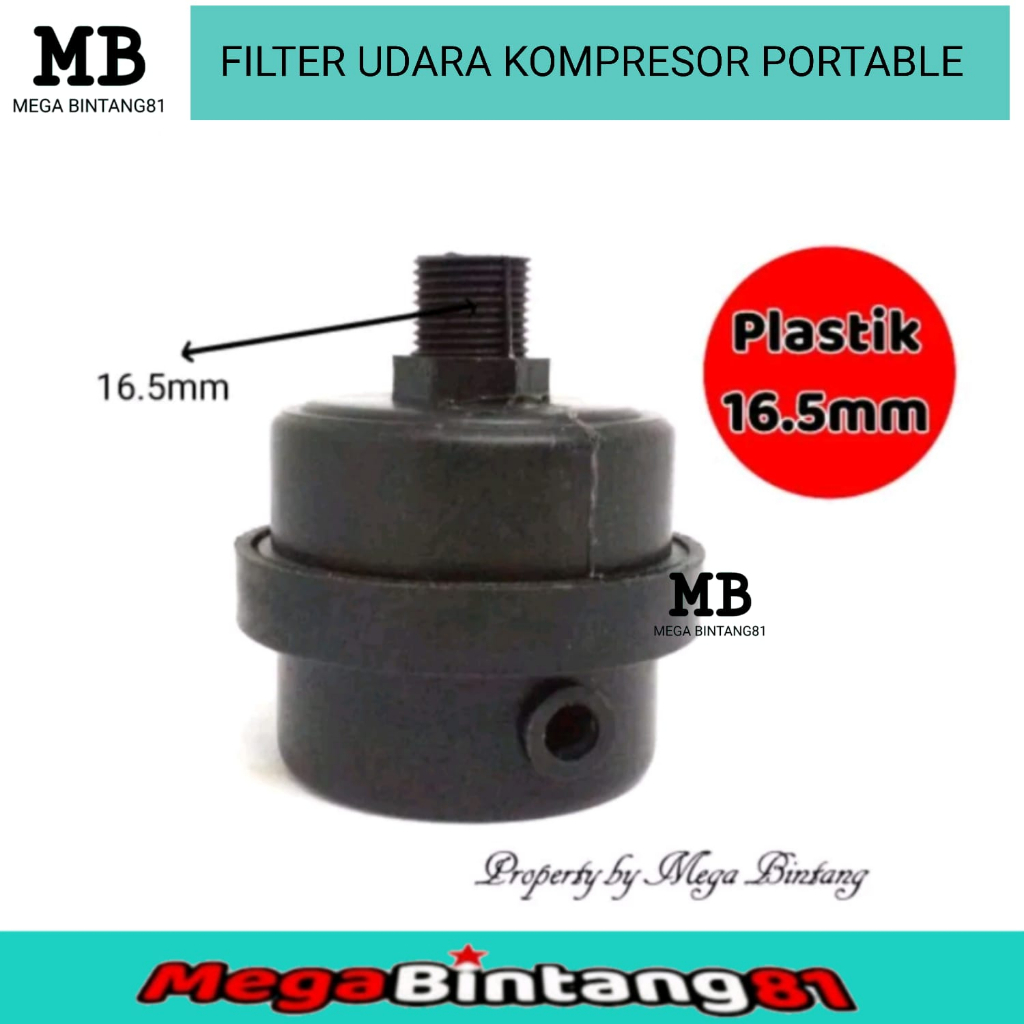 Saringan kompresor angin saringan udara kompresor angin lakoni filter udara kompresor lakoni 16,5mm