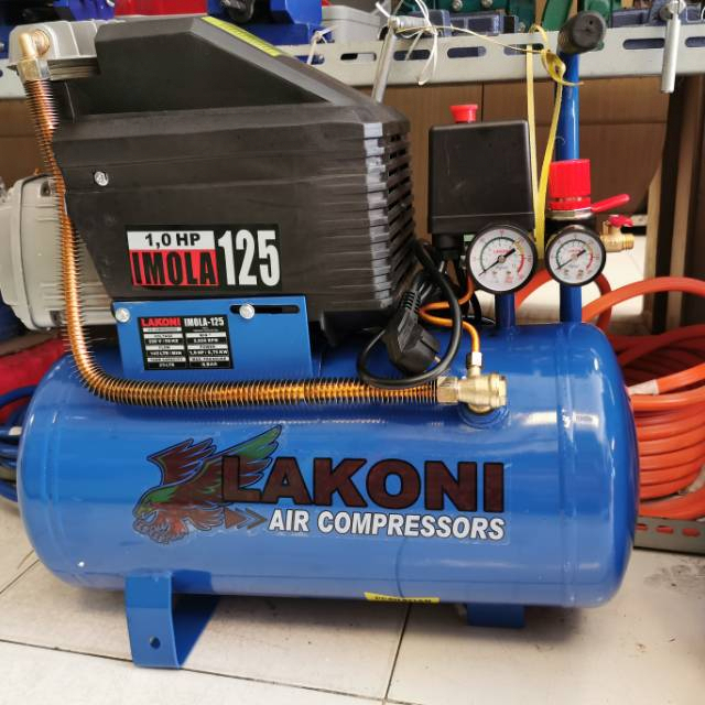 kompresor mini cat listrik lakoni imola 125 angin 1hp 1pk imola125 pompa ban semprot angin 750watt m