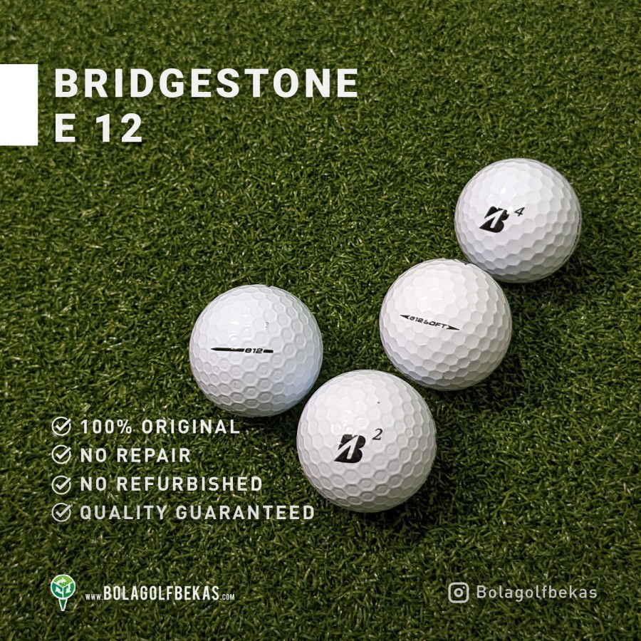 Bola golf bekas / second grade A terlaris - Bola Bridgestone e12 - grade A, original, no repair - pu