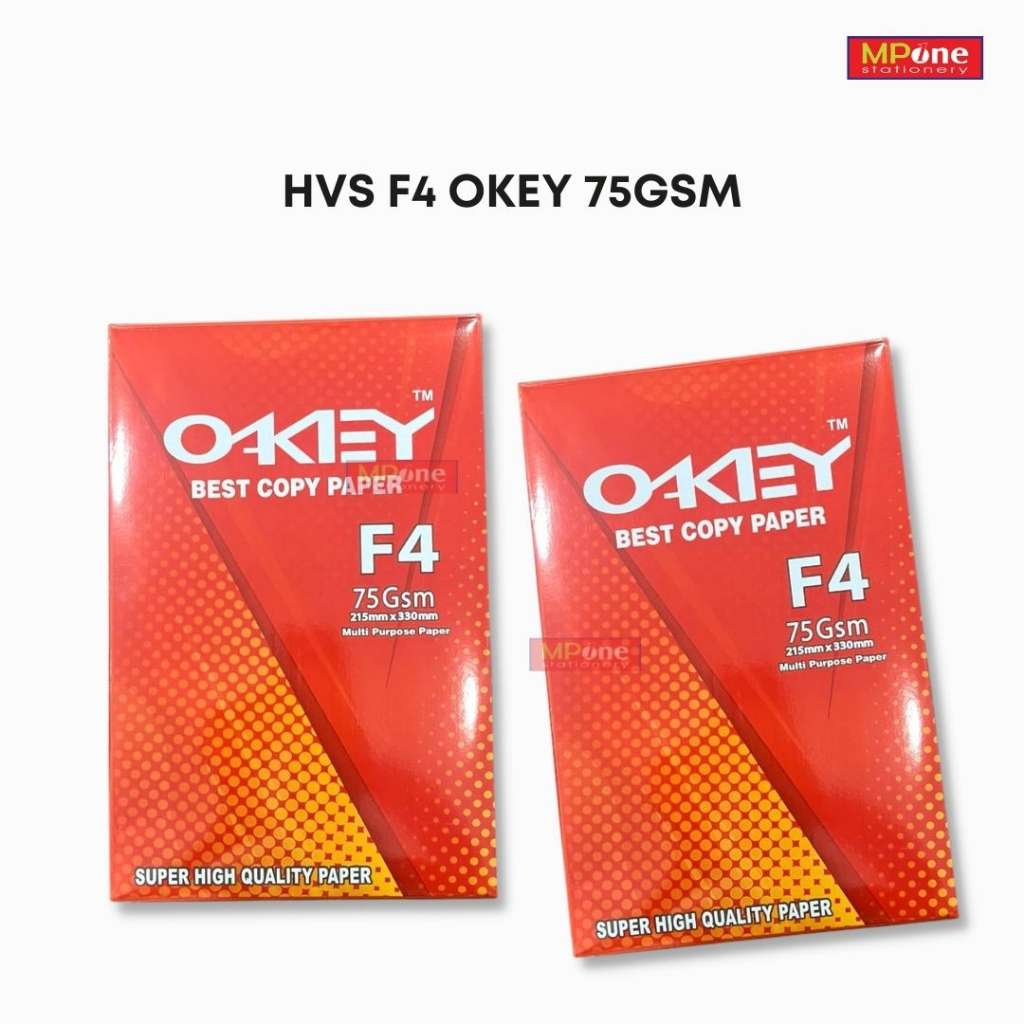 

(1 RIM) HVS Okey F4 / Kertas HVS Okey F4 / HVS Okey Ukuran Folio 75GSM