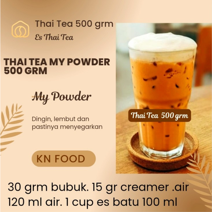 

Bubuk Minuman Bubble Drinks Thai Tea 500gr Rasa Thai Tea Bubble Drink