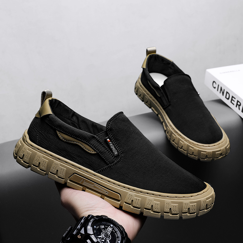 Toread Sepatu Slip On Pria Simple Sneakers Fashion Sport Olahraga/Jogging Outdoor Antislip MC120