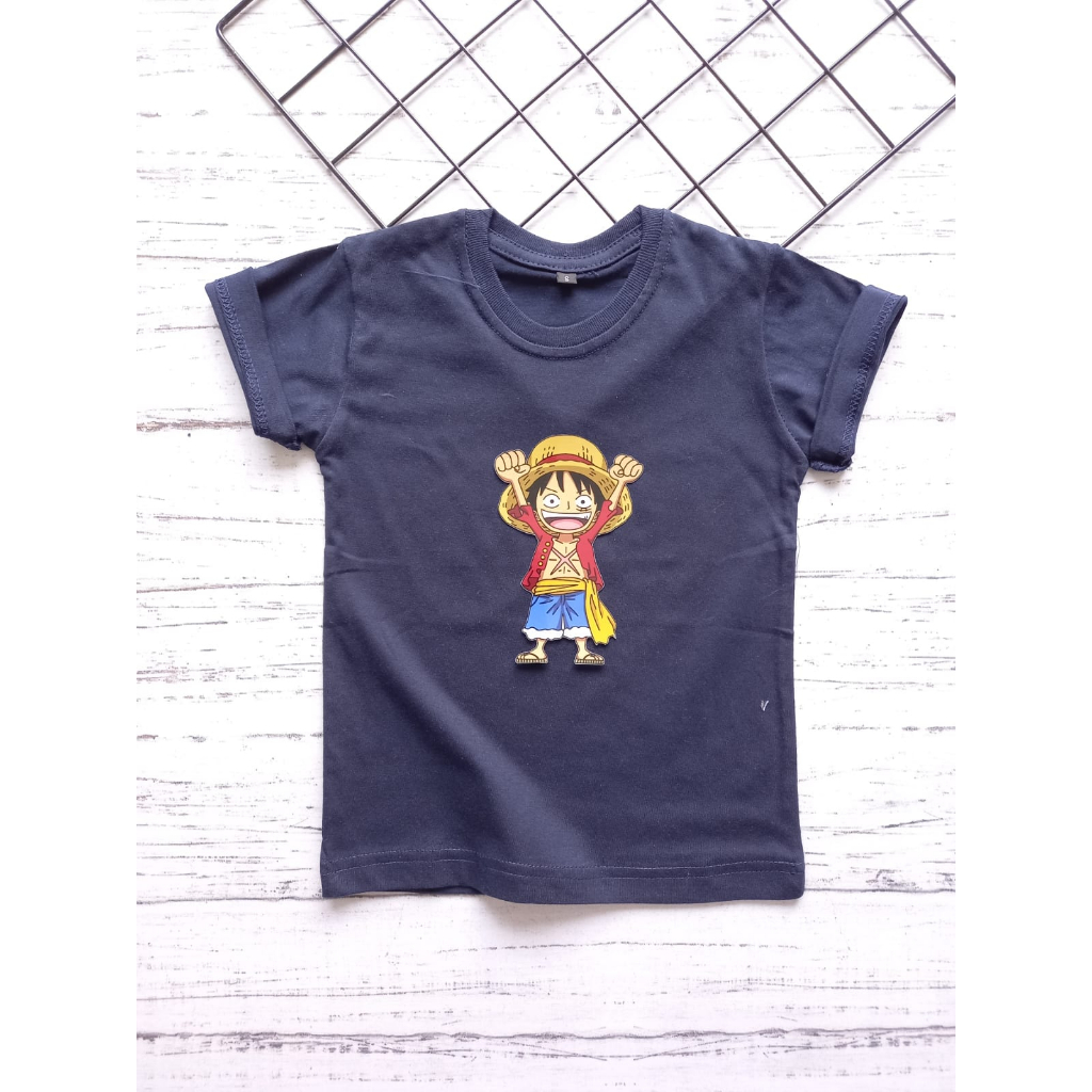KAOS KARAKTER ONE PIECE ANAK 1-8 TAHUN