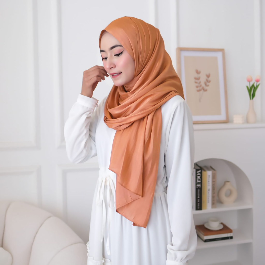 PCS JILBAB PHASMINA SHIMMER GLOSSY PERLENGKAPAN FASHION BUSANA MUSLIM WANITA MS