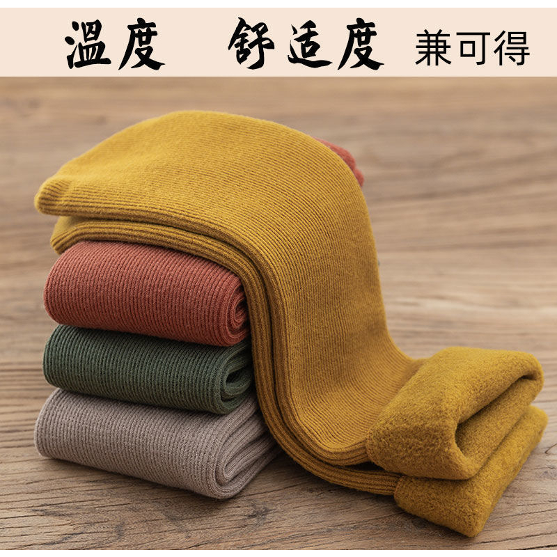 Kaos Kaki Musim Dingin Kaos Kaki Thermal Kaos Kaki Bahan Hangat Kaos Kaki Wanita Bulu Tebal Bertekstur