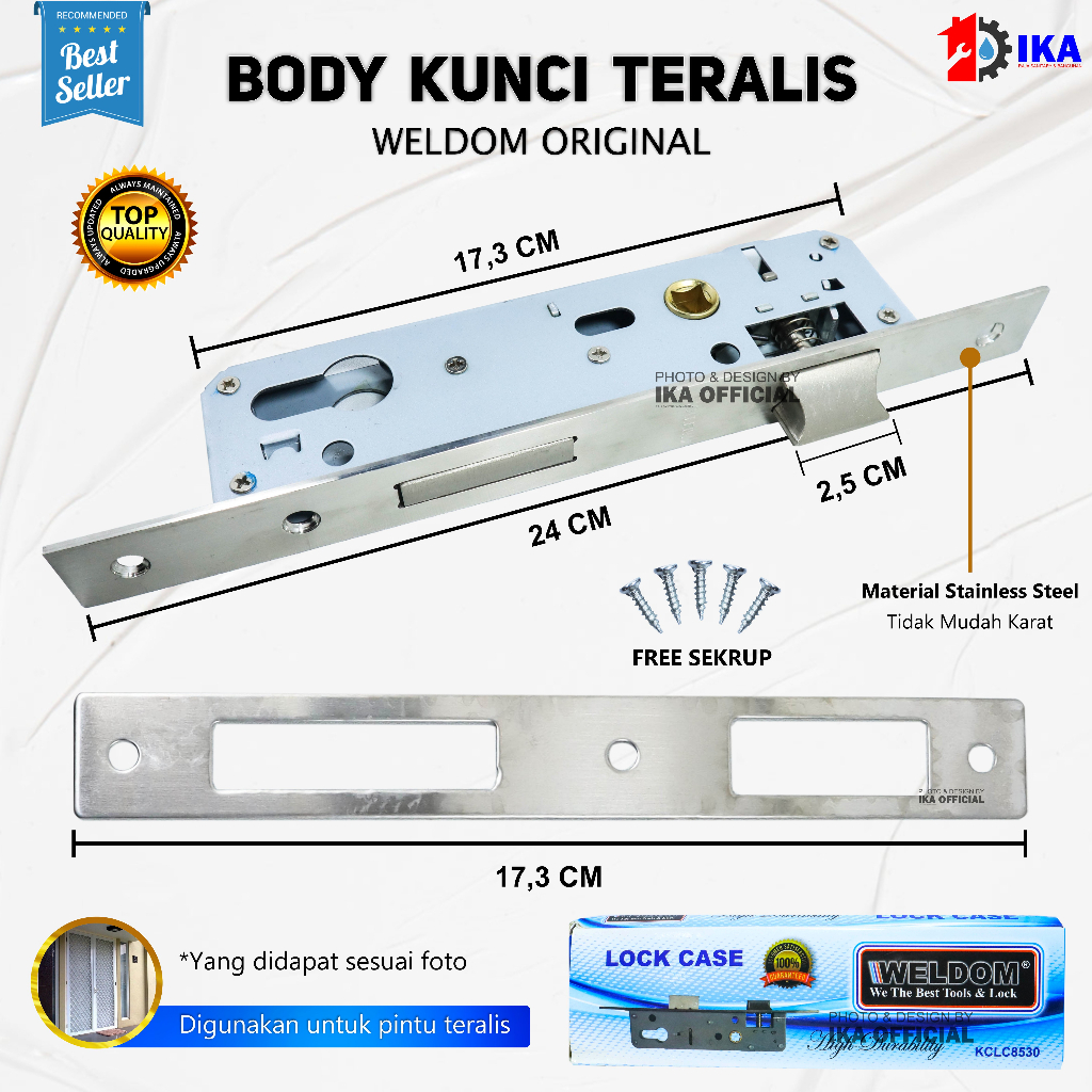 Body Kunci Pintu Alumunium MORTISE LOCK Model Fullback / Lidah BODY SWING 30 MM body kunci 30 mm body kunci pintu alumunium lockcase swing 30 mm LOCKCASE SWING 30 MM