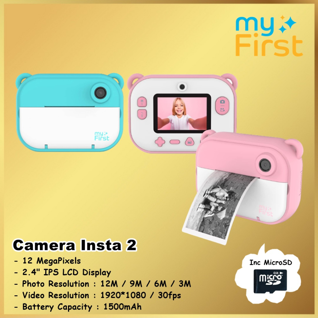 myFirst Camera Insta 2 My First Insta 2 Print Instant Camera Digital