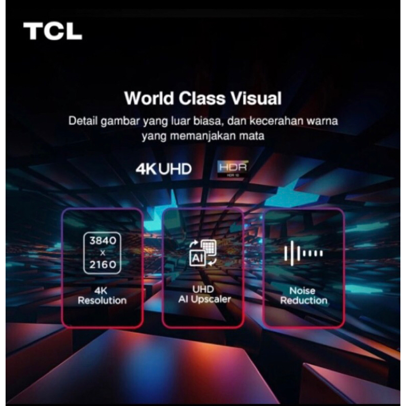 SMART GOOGLE TV TCL 55 inch a50 55A50 4K UHD MEMC AIPQ