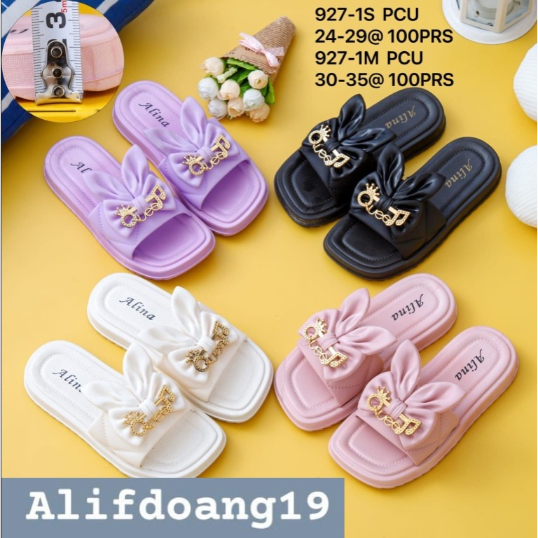 SANDAL!!! kokop/slop anak wanita korean style variasi pita  kelinci lucu trend kekinian nyaman di pakai!!!