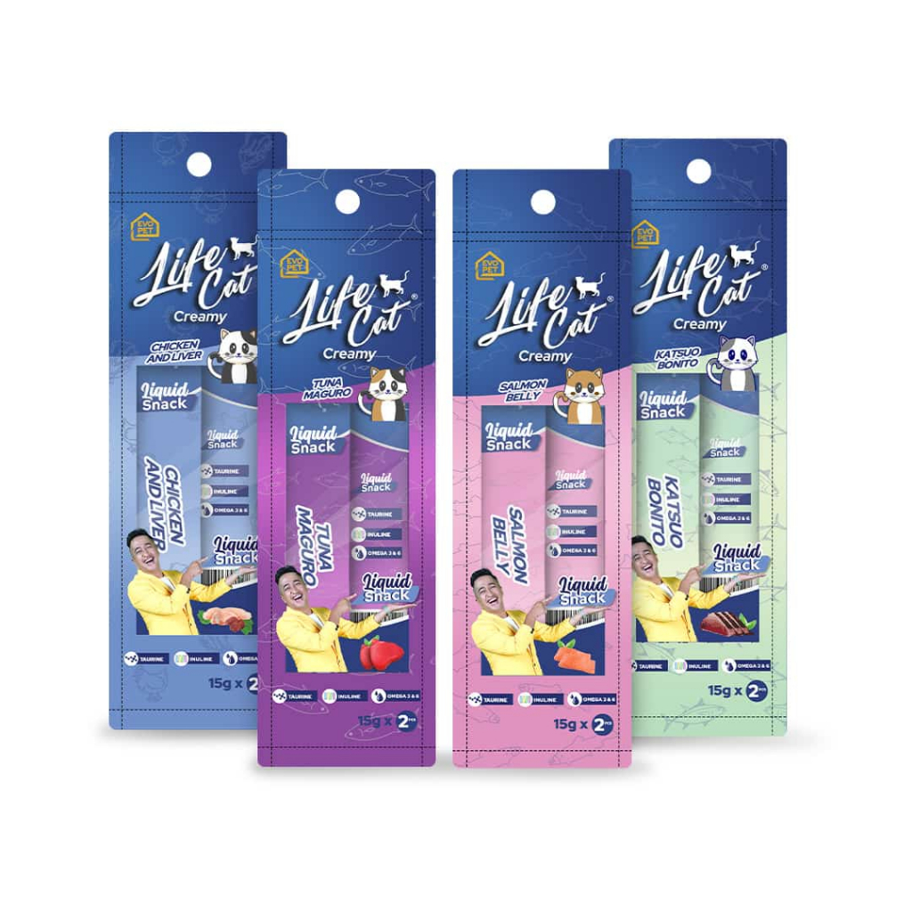 LIFE CREAMY / Life Cat Creamy ISI 2 pcs Snacks Makanan Kucing