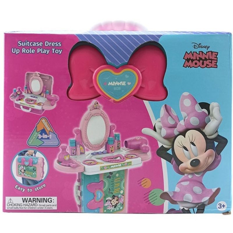 Happy Toon Minnie Mouse Suitcase Dress up Role Play Toy NB -04421