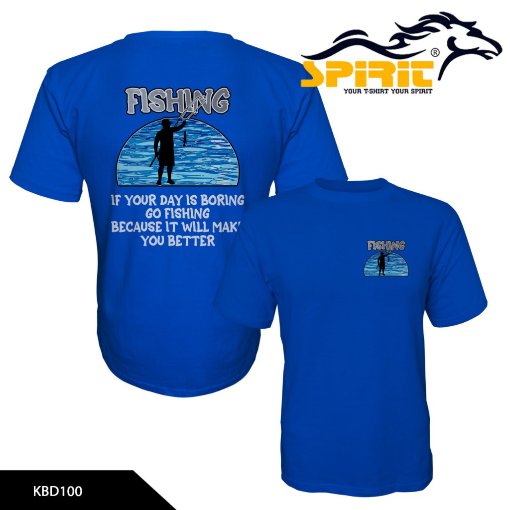 Baju mancing kaos pancing fishing katun premium lengan pendek mancing ikan