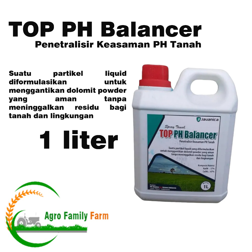 Top PH Balancer Penetralisir Keasaman PH Tanah 1 Liter