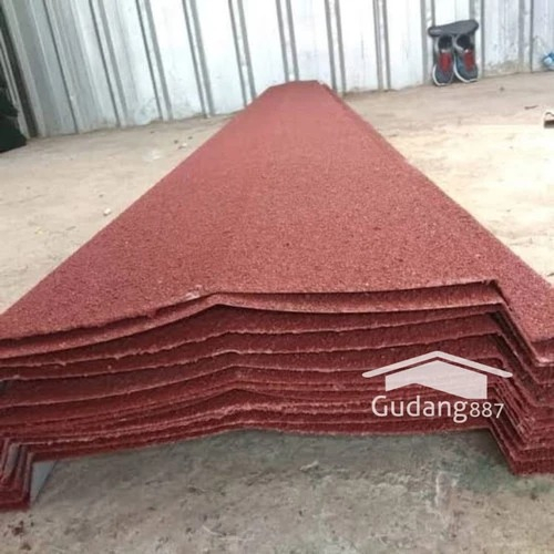 Nok Spandek Pasir 0,3mm / Talang Jurai 3m / Talang Spandek / Nok Atap