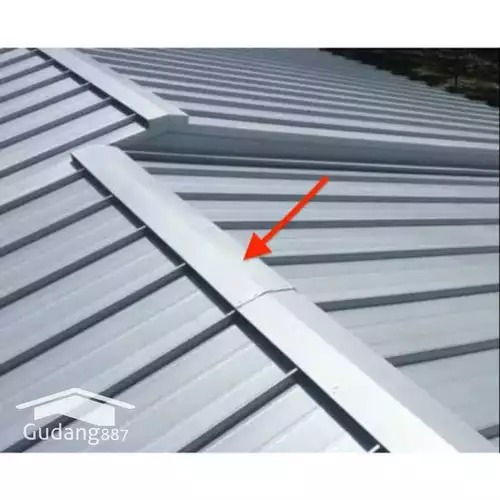 Nok Spandek 0,3mm / Talang Jurai 3m / Talang Spandek / Nok Atap