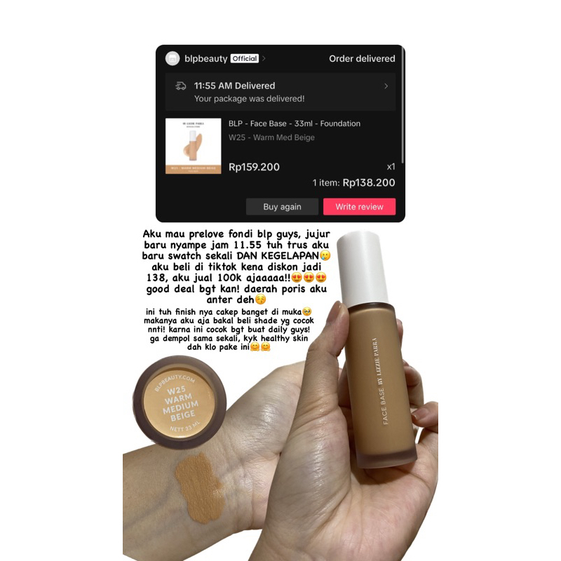 Preloved face base BLP