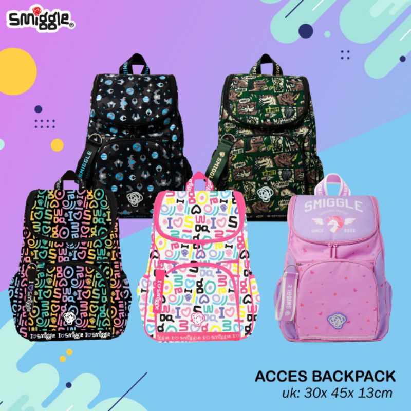 Tas ransel smiggle smiggler series/tas smiggle