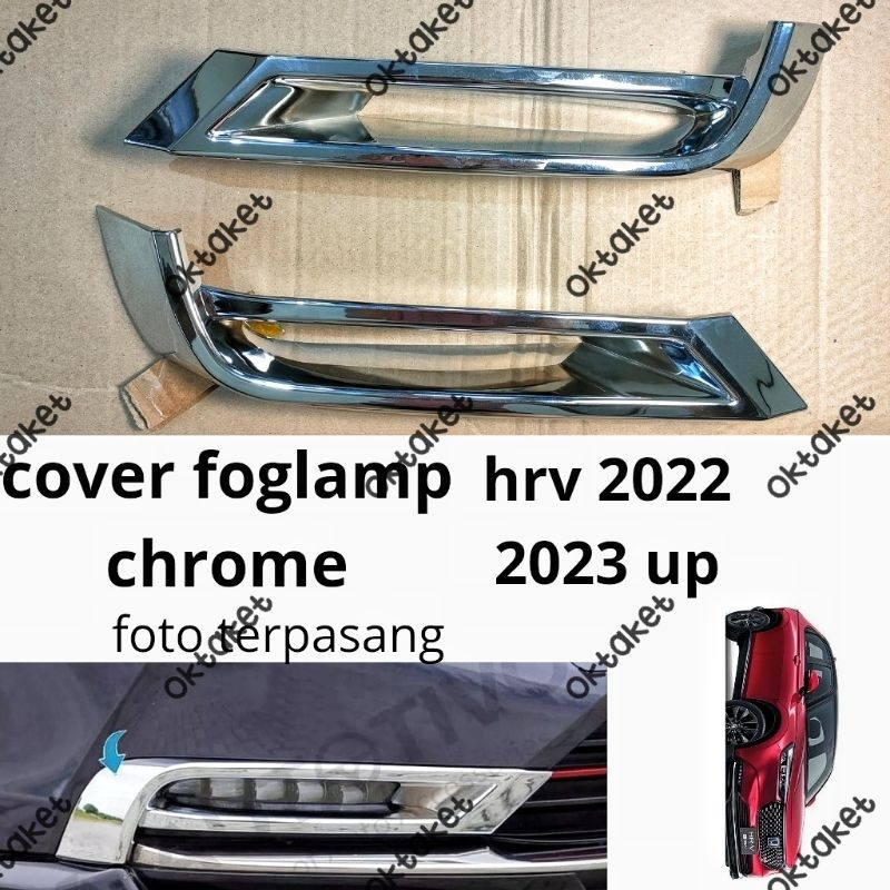 cover foglamp Honda HRV 2022 2023 Hitam Chrome jsl